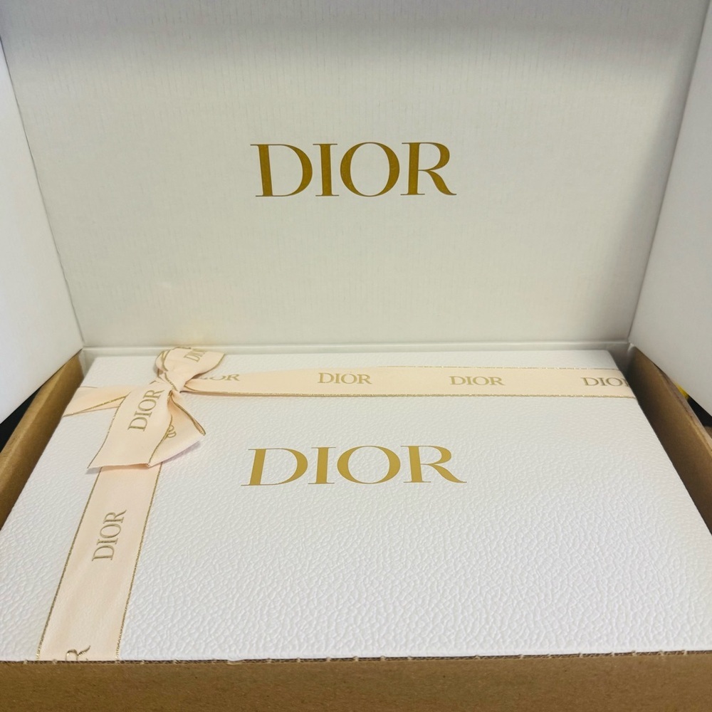 Dior Gift Box with light pink and gold limited edition Ribbon
